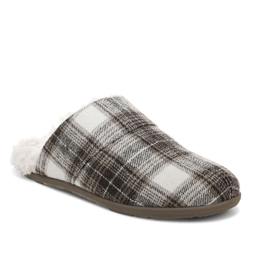 VIONIC Sale | Alfons Mule Slipper (Plaid)