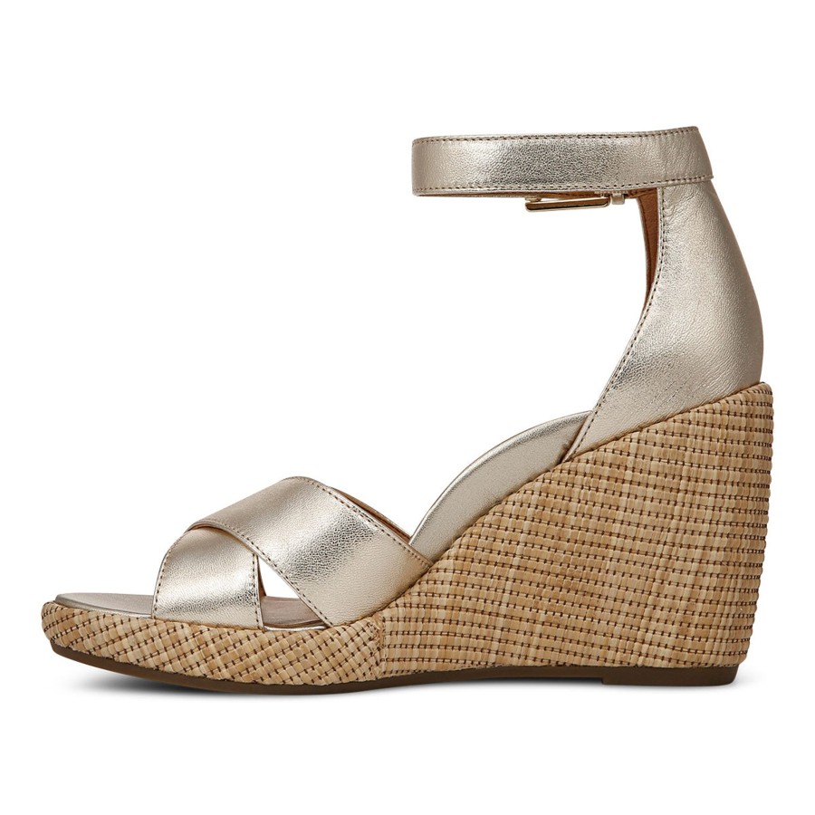 VIONIC Heels & Wedges | Marina Wedge Sandal Metallic