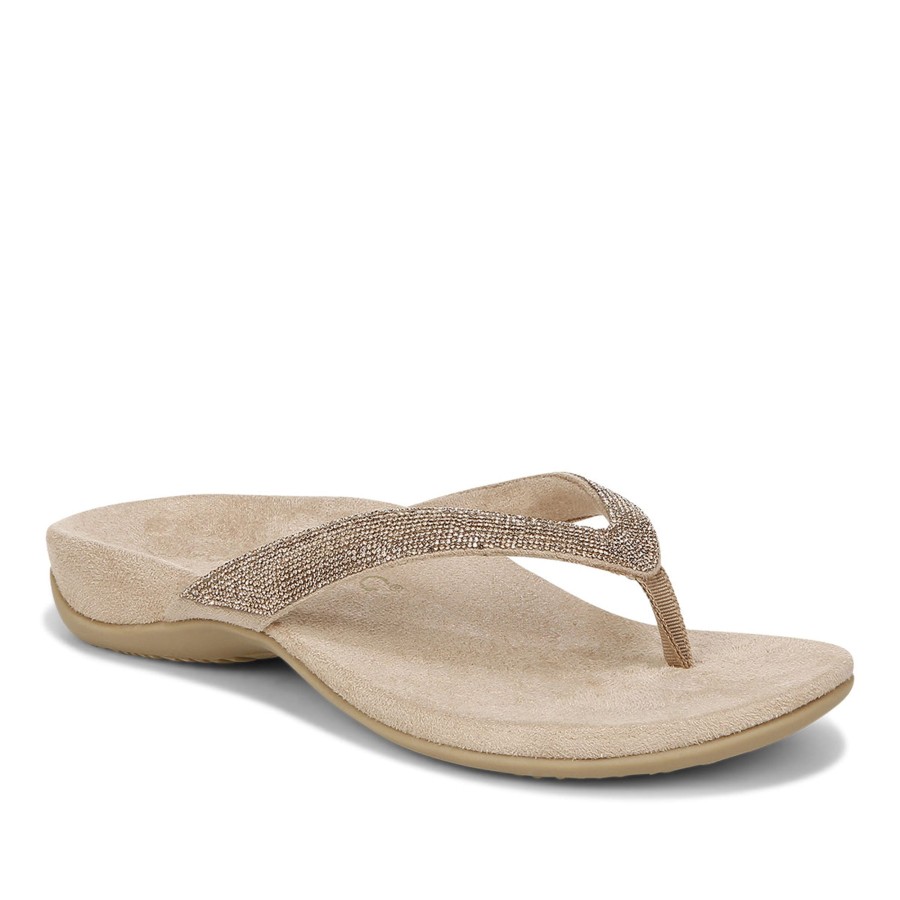 VIONIC Sandals | Dillon Shine Toe Post Sandal (Wide)